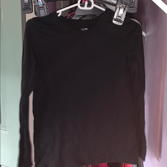 Cherokee Black Plain Long Sleve Tee - Picture 2 of 2